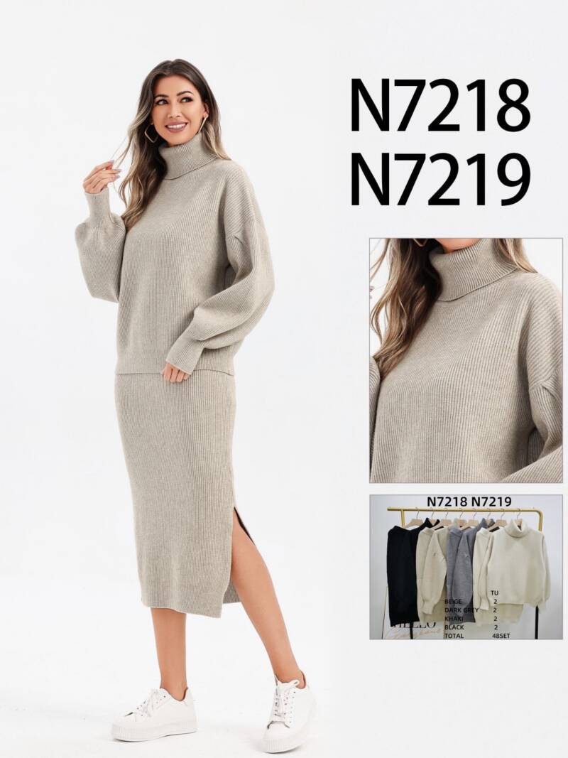 Komplet  damska (Francja produkt) Roz Standard, Mix Kolor .Paczka 8 szt